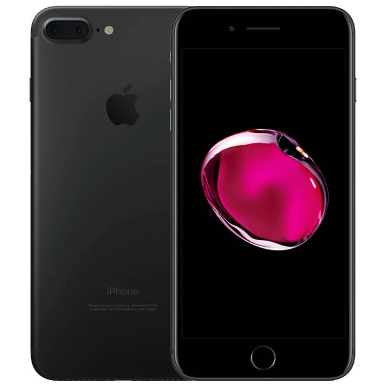 Apple iPhone 7 Plus 32G/128G/256G отпечаток пальца 4G мобильный телефон разблокированный 5,5 ''12.0MP LTE мобильный телефон 3g ram rom четырехъядерный - Цвет: Black