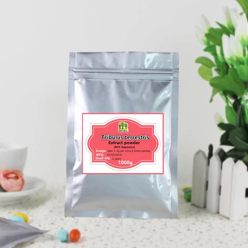 

1000g High-quality pure Tribulus Terrestris Extract (90% Saponins) Powder,ci ji li,Tribulus,Enhances energy and stamina