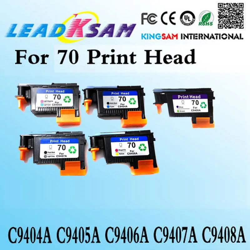 Распродажа печатающая головка совместима с hp70 Designjet Z2100/Z3100/B8850/B9180 5 цветов C9404A C9405A