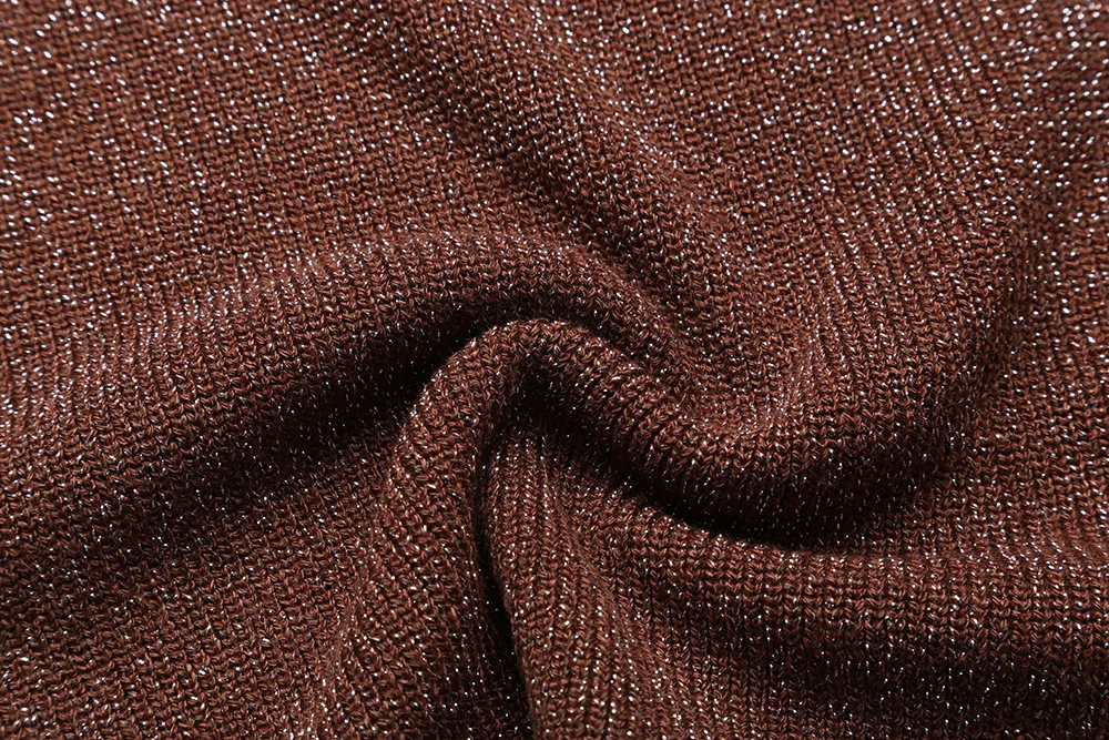 Hot Selling O-neck Flash Silk Pullover Women Glitter Sweater Spring Autumn Long Sleeve Tops Female Free Drop Shipping D335 