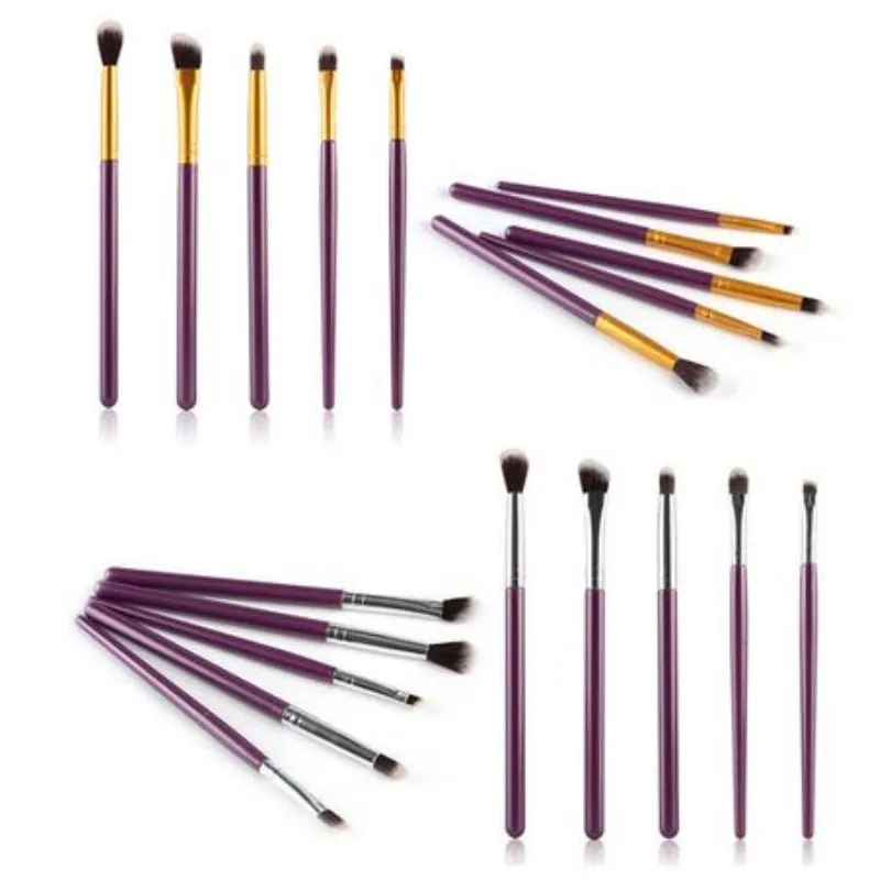 

5 Pcs Professioanl Makeup Brushes Tools Set Powder Foundation Concealer Eyeshadow Eyebrow Lip Blusher Base Cosmetic Brush Kits
