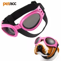 Petacc складная ПЭТ очки антиультрафиолетовые Pet Солнцезащитные очки Водонепроницаемый собака очки с регулируемый нейлоновый ремень и губка