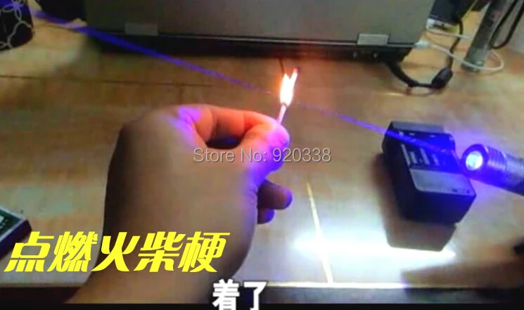 

Super high quality  450nm  3000mW Focusable High Power 5 patterns Blue Beam Laser Pointer Combustion Lgnition / Cutting+Charger
