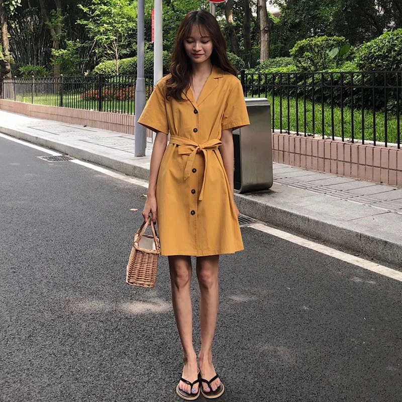Mihoshop Ulzzang Корейская женская модная одежда летнее желтое базовое простое
