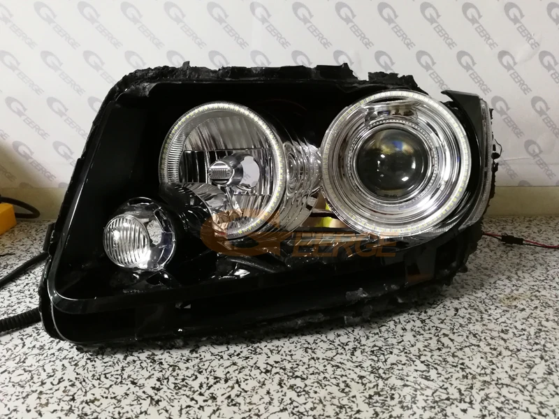 Для JEEP GRAND CHEROKEE 2011 2012 2013 ксенон отличное Ангельские глазки ультра яркий smd led Ангельские глазки комплект DRL