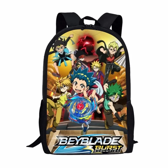 Школьный рюкзак с персонажами из мультфильма «Beyblade Burst Evolution» для девочек-подростков и мальчиков, школьный рюкзак для студентов, рюкзак Mochila - Цвет: As Pictures
