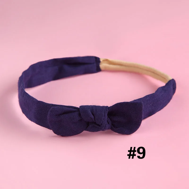 1 шт., одноцветные шифоновые головные повязки с бантиком для новорожденных девочек, милые повязки для волос, головные уборы, детские украшения для волос