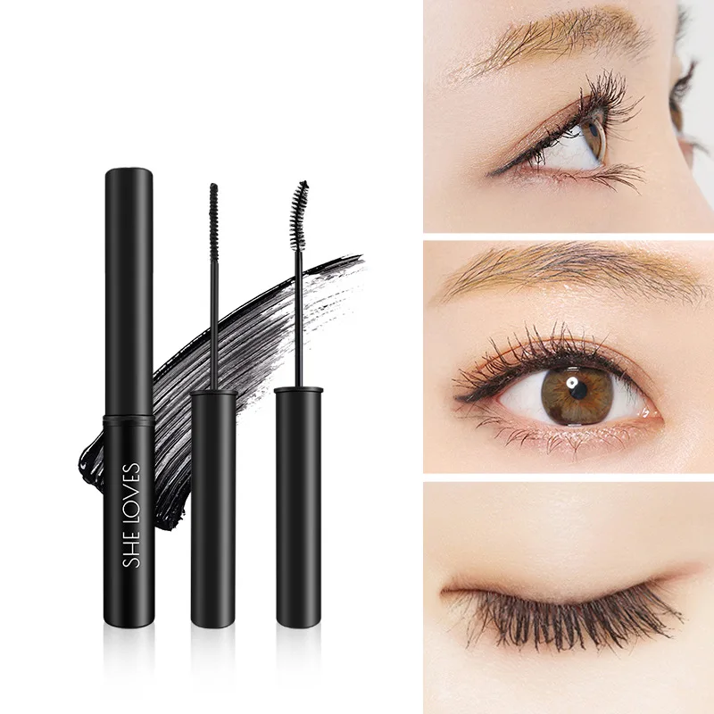 

New Popular 3D Black Volume Mascara Waterproof Lash Extension Thick Lengthening Eyes Cosmetics Fashion U Shape Slim Mascara