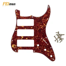 Pleroo Guitar accessories pickguards and screws for US Standard ST HHH Stratocaster Guitarra with 3 P90 humbucker Scratch Plate