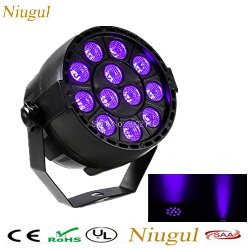 

LED Par Stage Light ,3W 12PCS LEDs Sound Actived Auto DMX512 Violet Strobe LED Par Lights For Disco DJ Pub KTV Party Xmas Bar