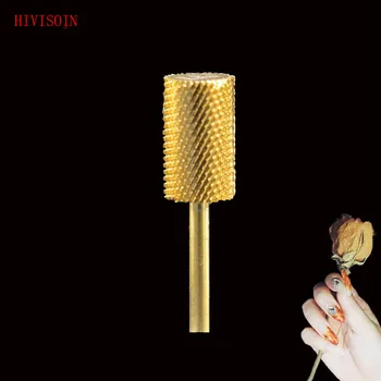 

HIVISOIN-10pcs- Carbide Nail Drill Bit - Big Barrel Bit (60018040)-Gold