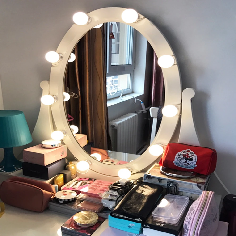 Makeup Mirror Vanity LED Light Bulbs Kit 10 Led Bulbs Cosmetic Make Up