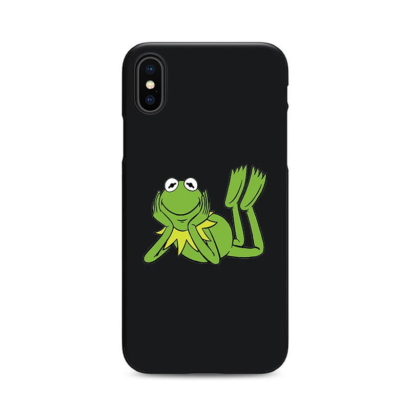 Черный чехол для телефона kermit с изображением лягушки для iPhone X, XR, XS, MAX, 6, 7, 8 plus, 5, 5S, 6s, se, для Apple 10, лучший дизайн, корпус - Цвет: 5449