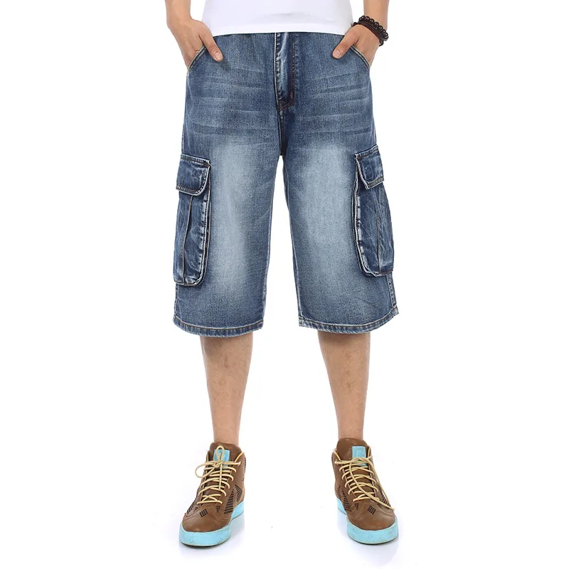 Schwarze 2 1 Baggy Hose und Shorts mit grossen Taschen Schwarze 2 1 Baggy Hose und Shorts mit grossen Taschen