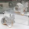 Zapatos de piel con purpurina para niñas, calzado de fiesta con tacón alto y Nudo de mariposa, color rosa y plateado ► Foto 1/6