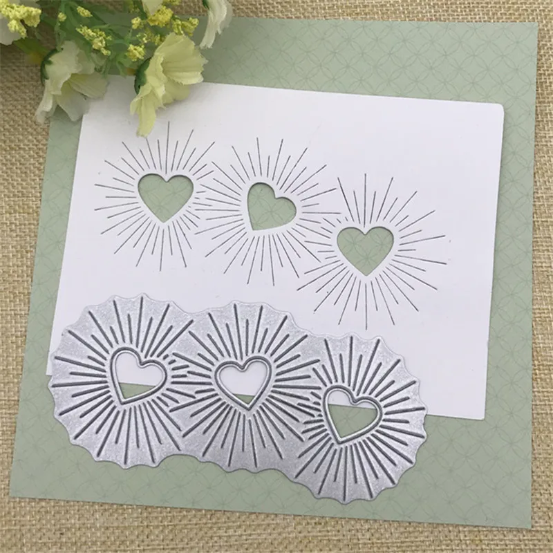 

Metal Cutting Dies Heart Stencils for DIY Scrapbooking/photo album Decorative Embossing DIY Paper Cards