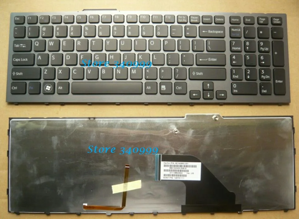 Клавиатура для ноутбука Sony Vaio новая клавиатура VPC F F119FC F12 F13 с подсветкой US 148781111 +