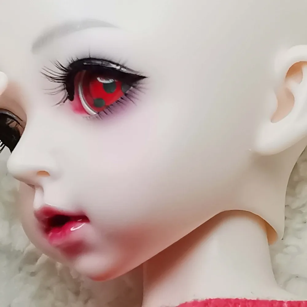 Японский комикс amimation sharingan eye BJD eyes fo 1/4 BJD кукла ручной работы 12 мм 14 мм 16 мм 18 мм 20 мм 22 мм акриловое глазное яблоко с ручкой