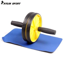 Free shipping Updated Version Abdominal Wheel Ab Roller With Mat For Exercise Fitness Equipment