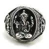 1pc Mens Boy Hight Quality Fashion Buddha US Style Ring 316L Stainless Steel Simple Ring 1