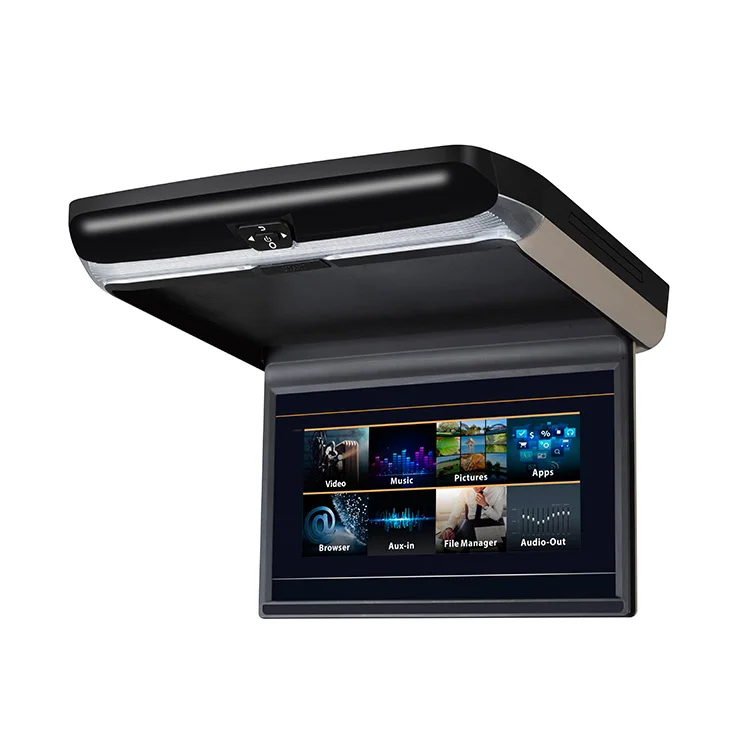 Cemicen 13,3 дюймов Android 6,0 Автомобильный потолочный монитор на крышу 1080P HD видео ips экран wifi/HDMI/USB/SD/FM/Bluetooth/динамик/MP5
