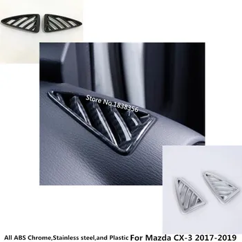 

For Mazda CX-3 CX3 2017 2018 2019 2020 Car Front Air Conditioning Outlet Vent Styling Garnish Cover Frame Lamp Trim 2pcs