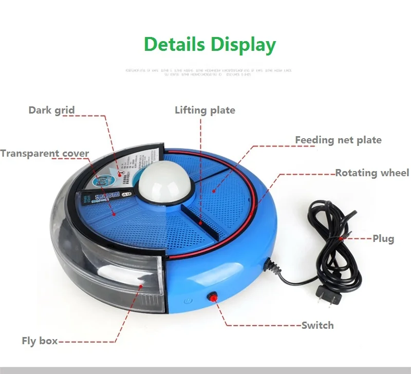 المادية Flycatcher القرص نوع التلقائي مطعم فندق المنزل حماية البيئة الكهربائية الذباب كفاءة الآفات فخ