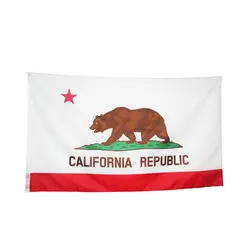 Утро 90*150 см Национальный флаг США Калифорния 100% полиэфирные баннеры