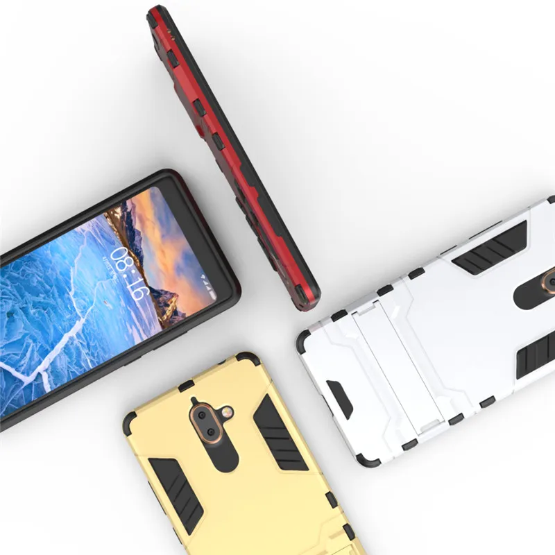 Для Nokia 7 Чехол для плюс Не доставая его из чехла Nokia7 2in1 Armour 2 в 1 комбинированный