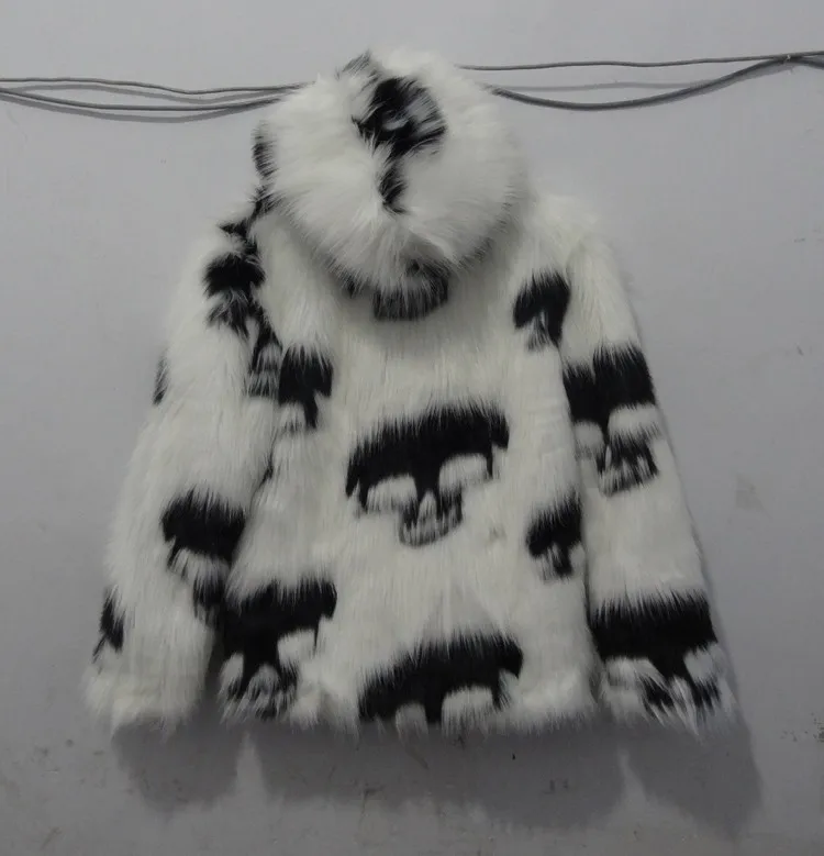 S/6Xl мужские куртки с капюшоном большого размера из искусственного лисьего меха