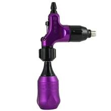 Профессиональный Фиолетовый Halo 2 Швейцарский двигатель роторная татуировка машина бесплатно RCA шнур+ один Регулируемый Картридж ручка 32 мм