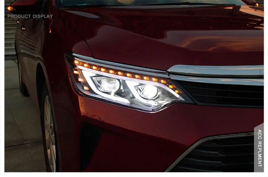 2 шт. светодиодный фары для Toyota Camry- светодиодный Автомобильные фары ангельские глазки комплект ксеноновых фар, Высокопрочная конструкция протовотуманная подсветка Габаритные огни