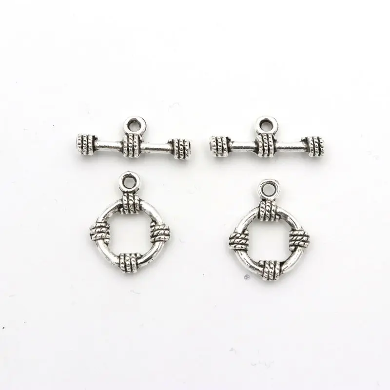 

10 sets/lot Antique Gold Silver Bronze OT Clasps Toggle For Jewelry Handmaking Diy Bracelet Needlework Accessories Wholesale