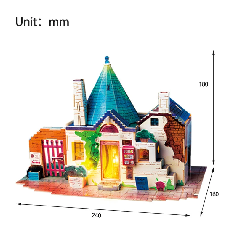 Robotime DIY деревянный городской пазл аксессуары для дома украшение стола фигурка миниатюрный кукольный домик наборы подарок для гостиной комнаты для девочек SJ