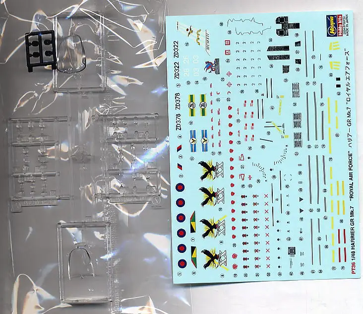 1/48 Hasegawa 07236 HARRIER GR Mk." Королевская воздушная сила" модель хобби