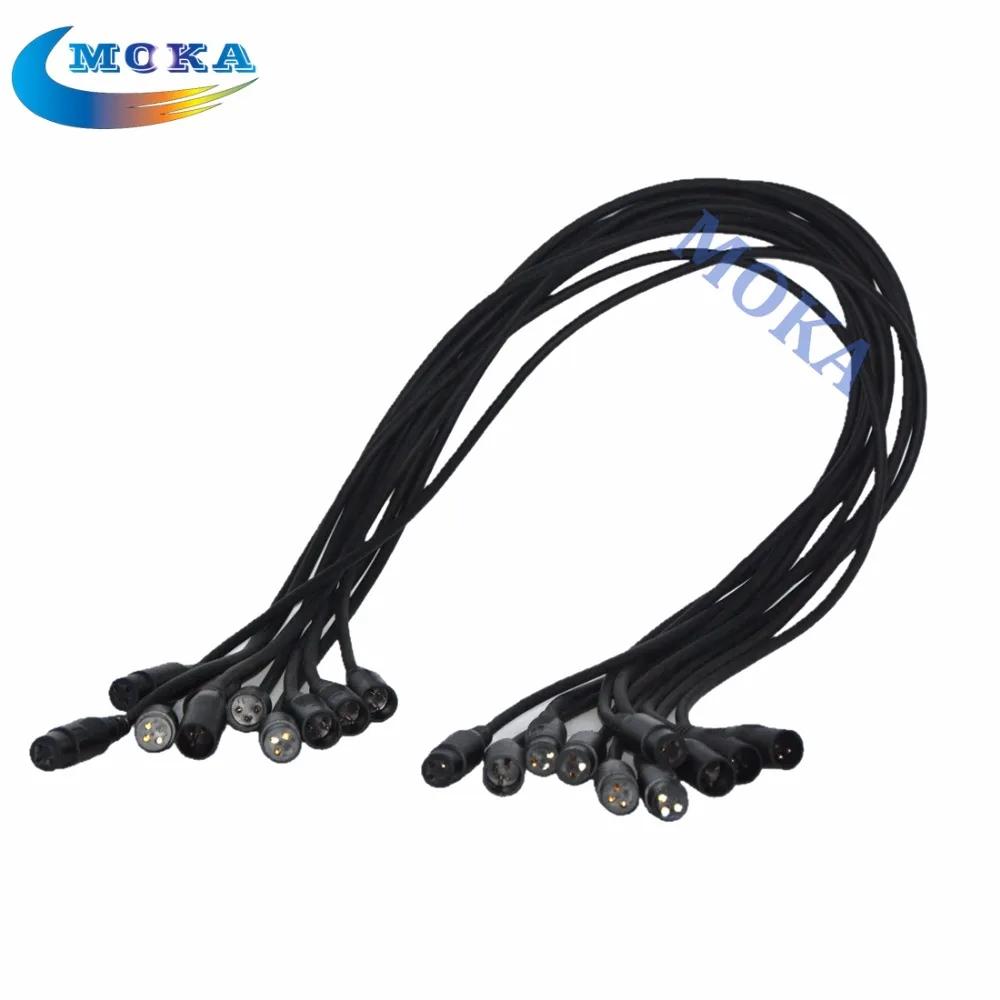 10pcs lot 1 Meter Length 3 Pin Signal Connection DMX Cable for Stage dDJ Party