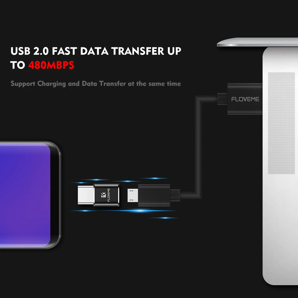 FLOVEME USB 2 0 type C OTG концентратор адаптер Micro мама папа для samsung S8 Note8 Xiaomi телефон