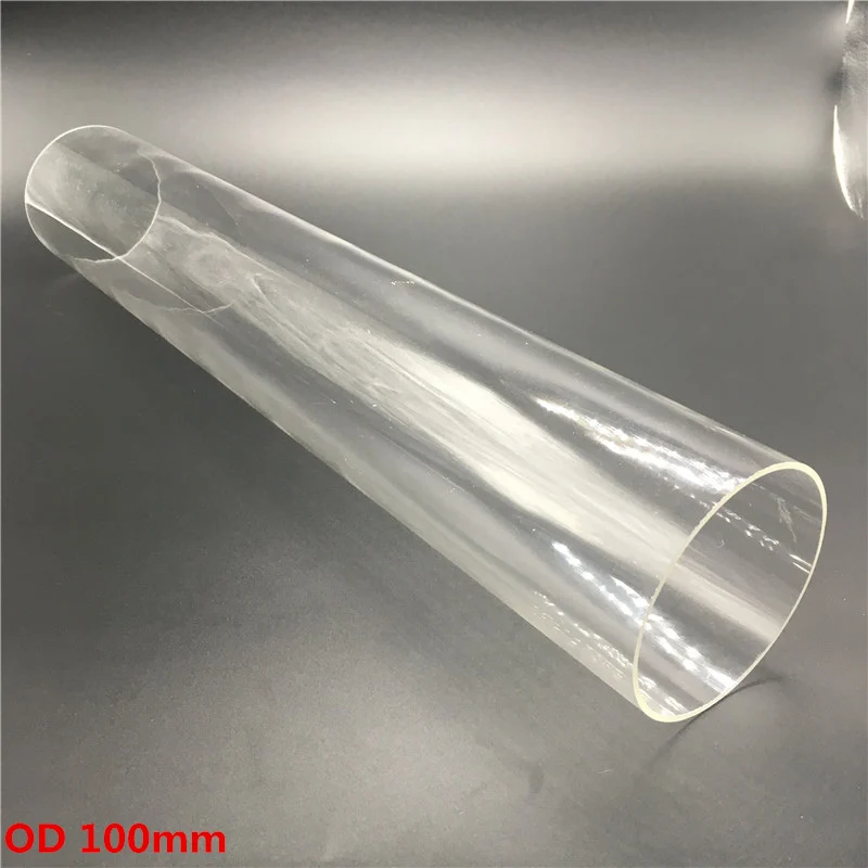 Buy (50cm/lot) OD 90mm 100mm Transparent PMMA Tube