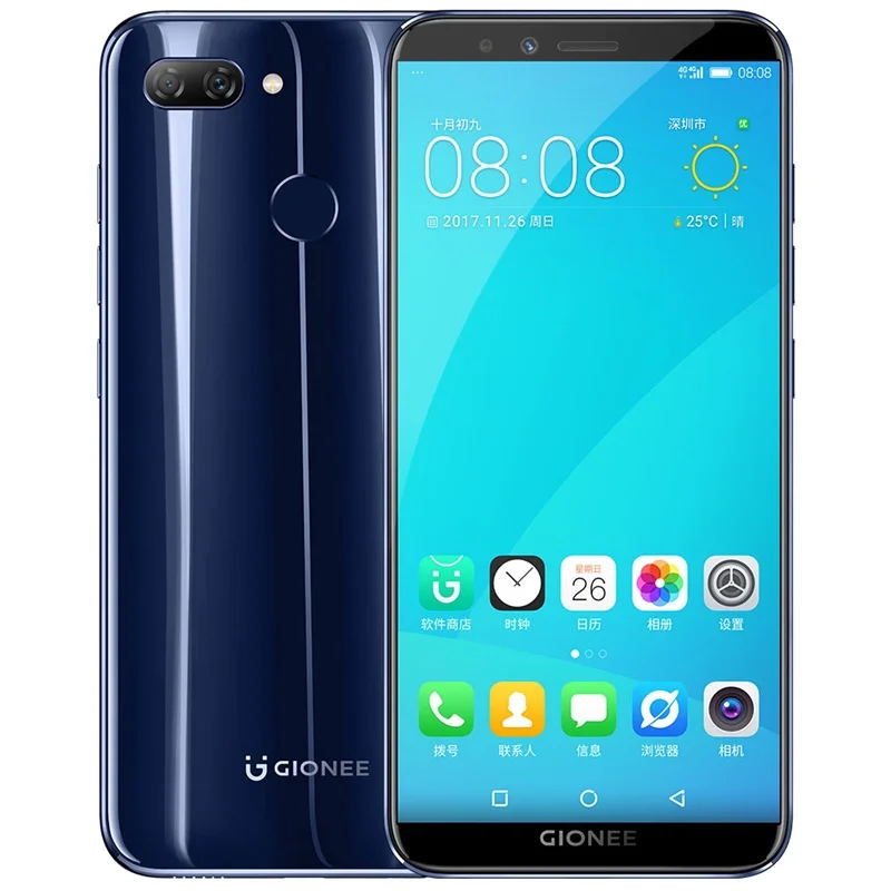 Мобильный телефон GIONEE S11 LITE, 5,7 дюймов, 4 Гб, 32 ГБ, 64 ГБ, Восьмиядерный процессор Snapdragon 430, HD+ полный экран, двойная камера, смартфон на Android 4G LTE