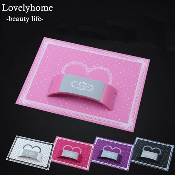 

Nail Art Salon Manicure Practice Silicone Pillow Hand Holder Cushion Lace Table Hand Rest Washable Mat Pad 5 Colors Optional