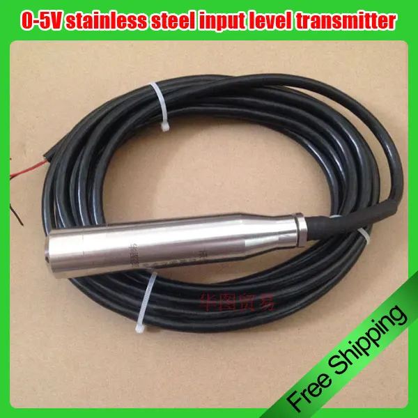 

0-5V stainless steel input level transmitter / DC24V level controller / 4-20MA 5% IP68 water level sensor for water tank