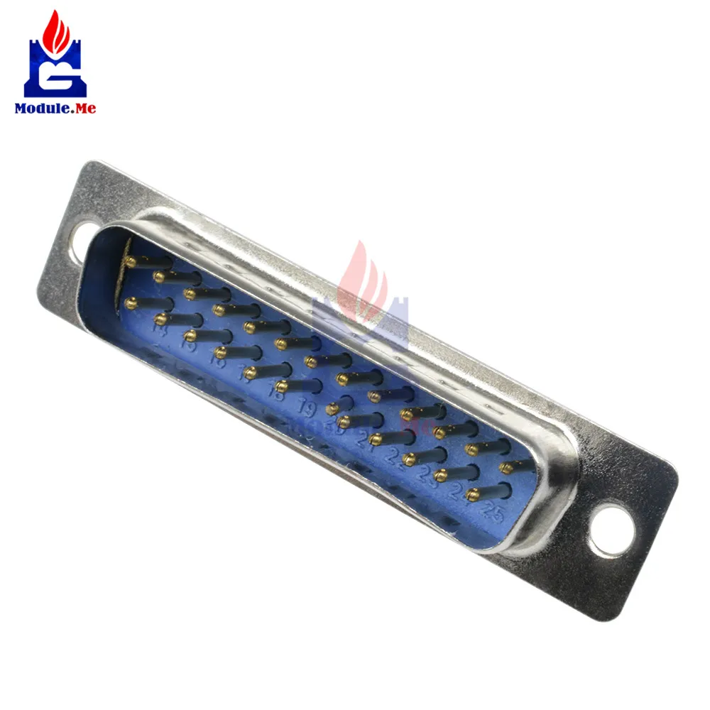25 контактов флейта DB25 DB25M разъем типа припоя DB25|connector pin|connector male |