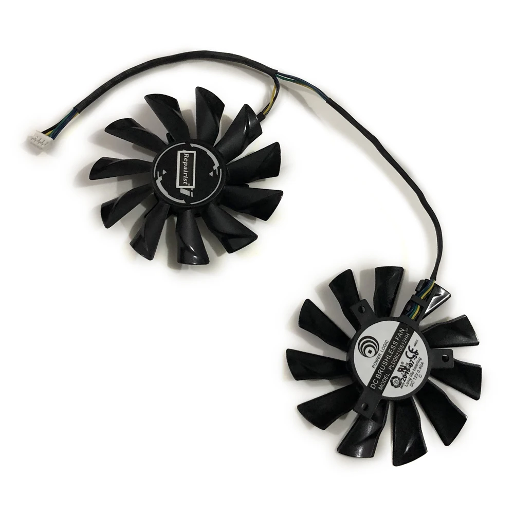 2 шт./компл. PLD09210S12HH RX570 RX470 RX480 ARMOR VGA охлаждающий вентилятор GPU для MSI RX 470/570/480 Grahics Card