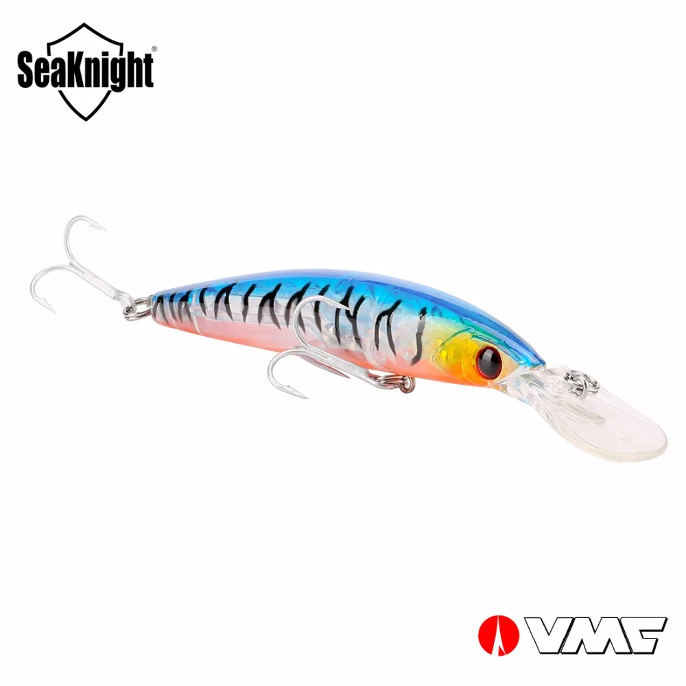

SeaKnight Minnow SK045 Fishing Lure 1PC 16.3g 11cm 0-2.5M Floating Minnow Long Tongue Ripbait Fishing Lure VMC Hooks