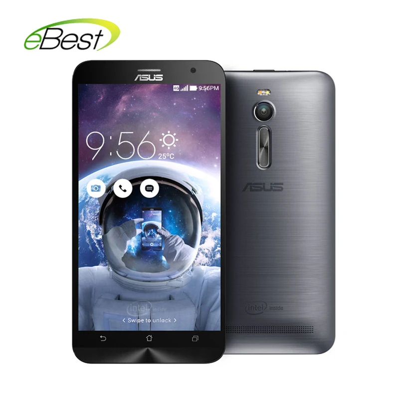  original  Asus ZenFone 2 ZE551ML4G FDD LTE mobile phone Android 5.0 intel Z3560 Quad Core 1.8GHz 5.5'' NFC smart cellphones 