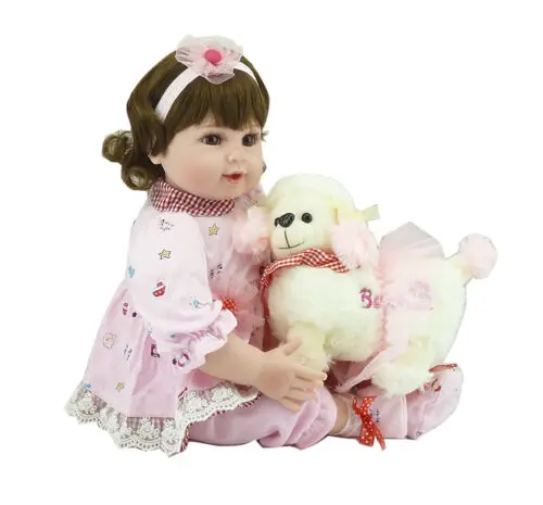 20 ''новорожденный реалистичный силиконовый винил для новорожденных, для девочек кукла" малыш "подарок ручной работы кукла девочка игрушки
