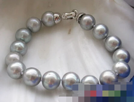 

Hot sell ->@@ > 01173 ROUND GRAY FRESHWATER PEARL BRACELET -Top quality free shipping
