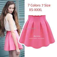 Женская Модная Секси Мини Юбка с Высокой Талией, Плиссированная Короткая Женская Юбка, Лето, Женские Повседневные Юбки-Пачки saias Femininas