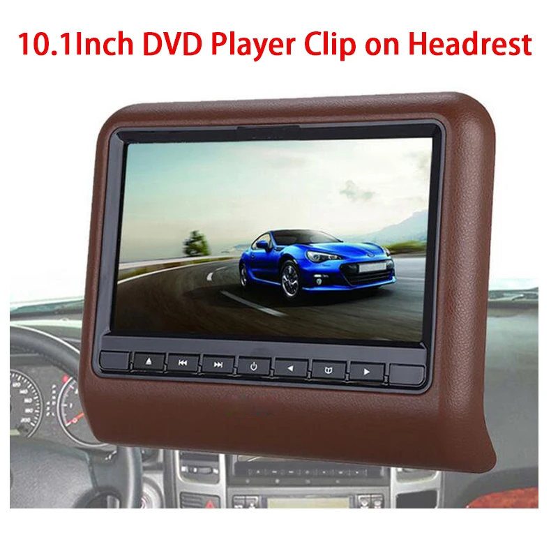 QUIDUX 10 1 дюймов HD Автомобильный подголовник DVD плеер TFT ЖК экран RCA монитор аудио
