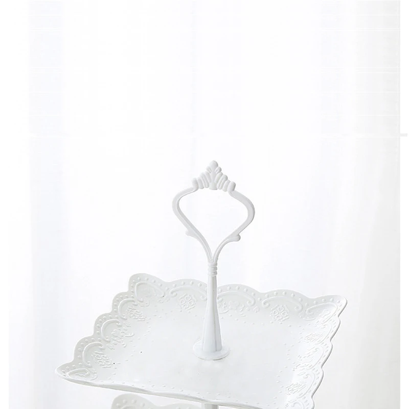 Белый лоток пластик bandeja подставка для тортов десертов лоток ваза для конфет Чай Вечерние блюдо для сервировки для фруктов, орехов лоток в части кухонный помощник